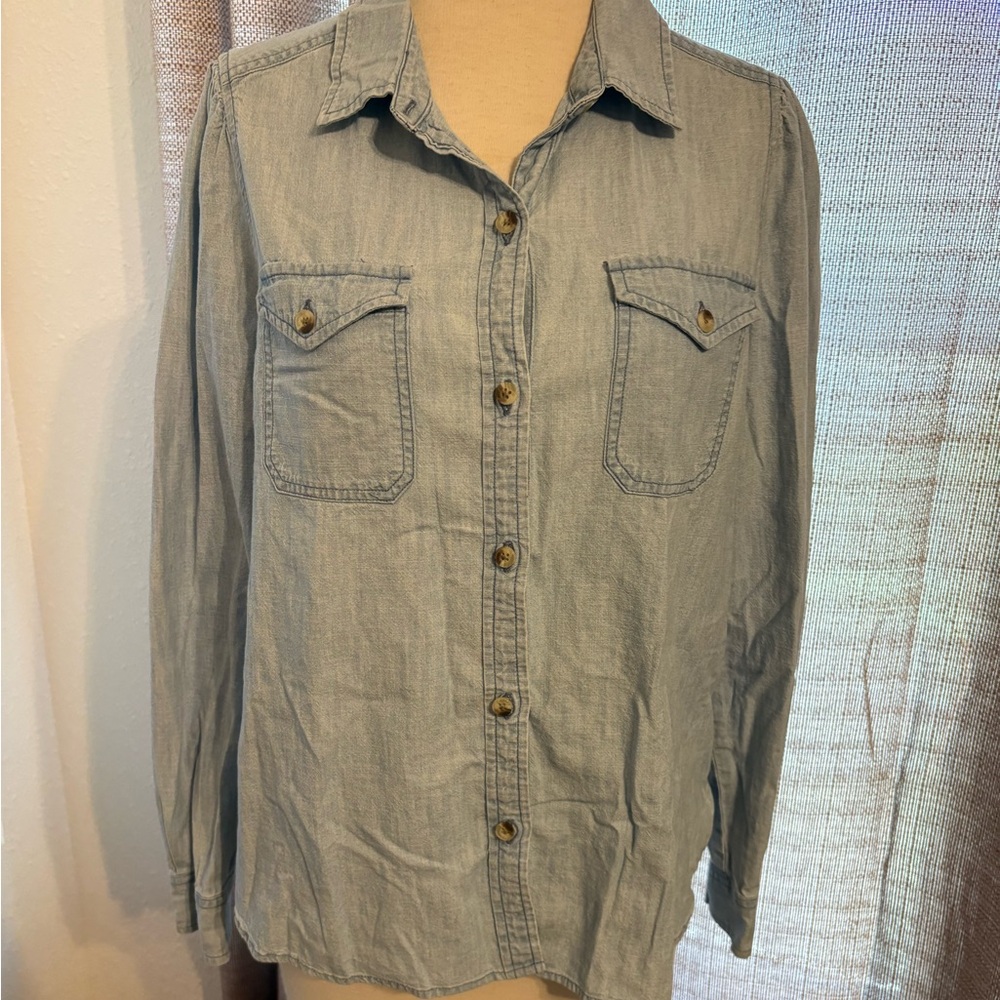 Lucky Brand Denim Button Down Shirt